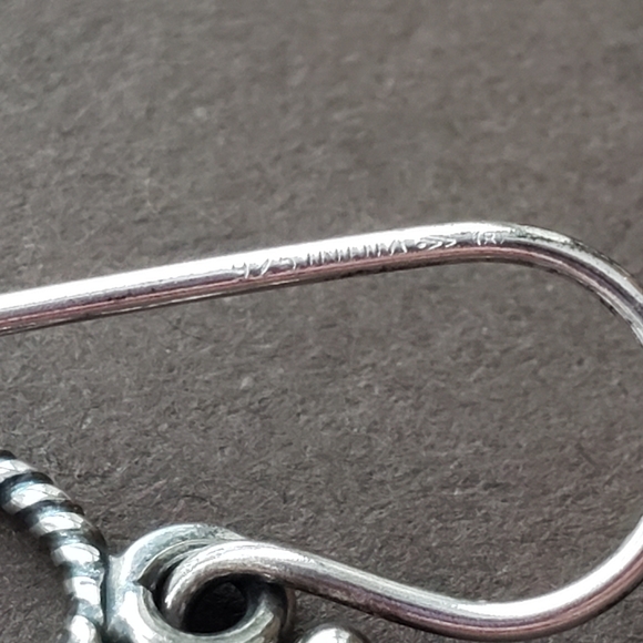 Silpada Sterling Silver Rose Quartz Teardrop Earrings W1872 RARE - Picture 9 of 11